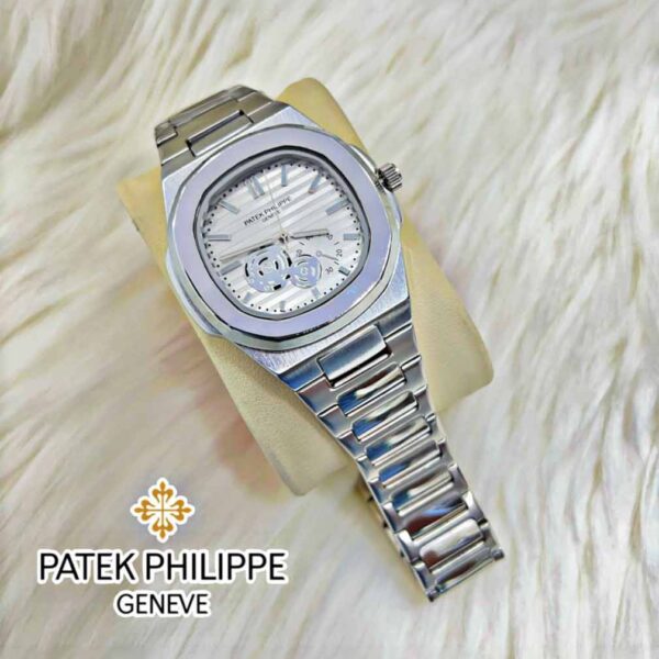 Silver Steel Strap Automatic Watch-PA-W12