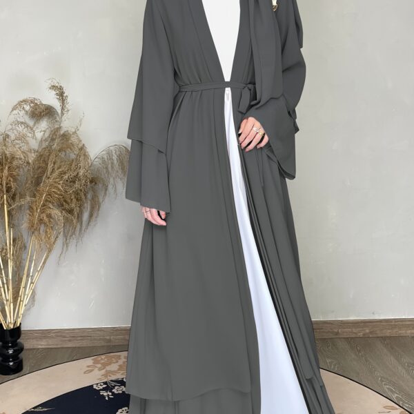 Effortless elegance in our Serene Serenity Abaya Maxi Dress. A stylish maxi dress perfect for any occasion.