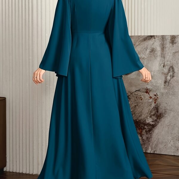 Newness Serene Teal Long Maxi Dress - Flowy maxi dress in serene teal color, perfect for any occasion.