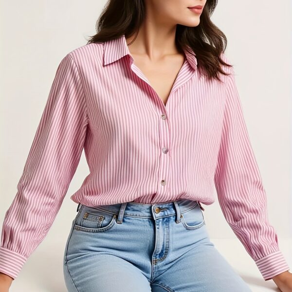 Effortless Elegance Striped Shirt from Newness. A stylish and versatile striped shirt perfect for any occasion.