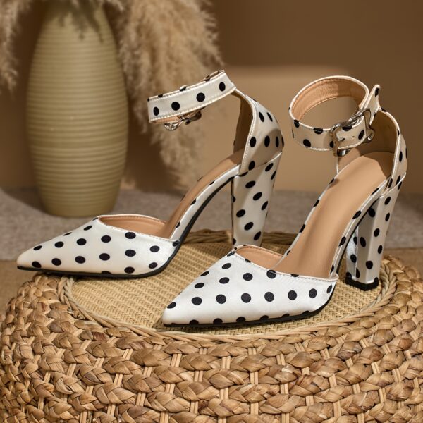 Newness Sunset Stroll Ankle Strap Heels: Elegant ankle strap heels in a sunset-inspired color, perfect for elevating your style.