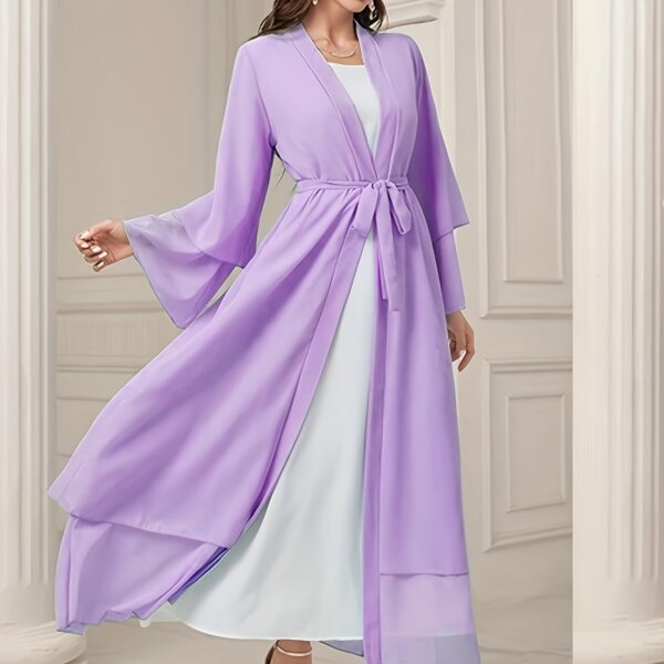 Effortless elegance in our Serene Serenity Abaya Maxi Dress. A stylish maxi dress perfect for any occasion.