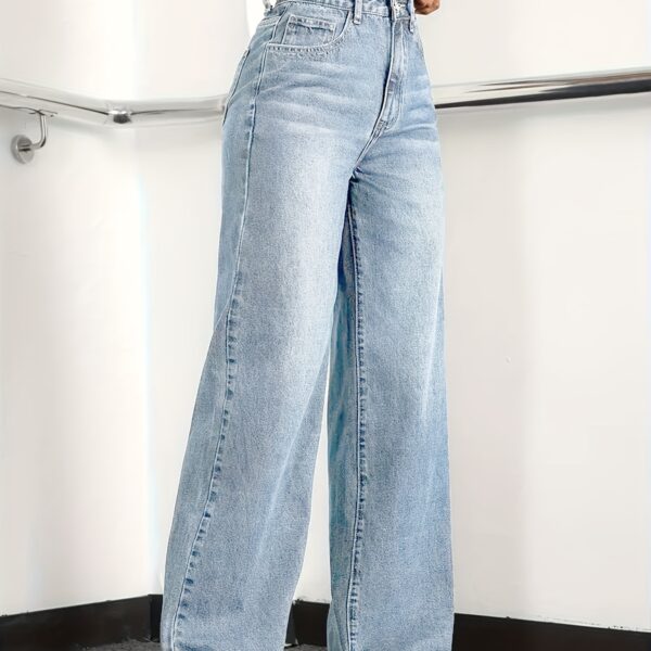 Newness Everyday Icon High-Waist Jeans: Flattering high-waist jeans in a variety of washes and sizes, showcasing a stylish and versatile fit.