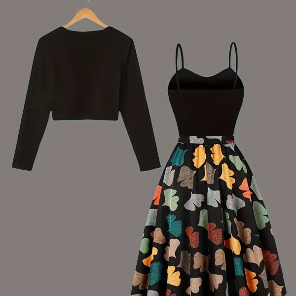 Effortlessly chic Secret Garden floral print set by Newness perfect for springsummer parties The set features a mention specific garment types eg flowing top and midi skirt in a vibrant floral print