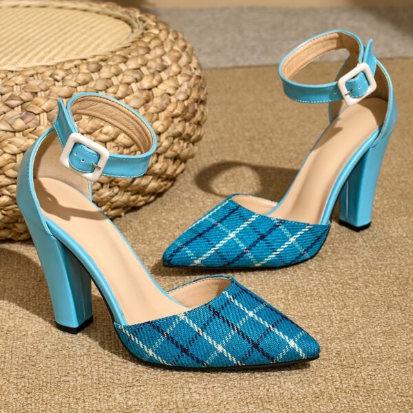 Newness Sunset Stroll Ankle Strap Heels: Elegant ankle strap heels in a sunset-inspired color, perfect for elevating your style.