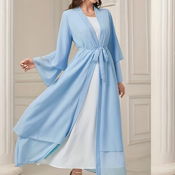 Effortless elegance in our Serene Serenity Abaya Maxi Dress. A stylish maxi dress perfect for any occasion.