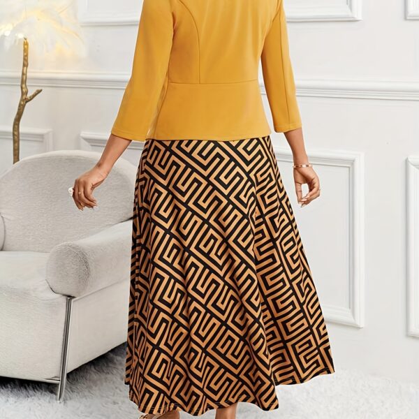 Newness Swirl Print Midi Dress and Jacket Set Chic midi dress and matching jacket in an elegant swirl print Perfect for a special occasion or everyday wear