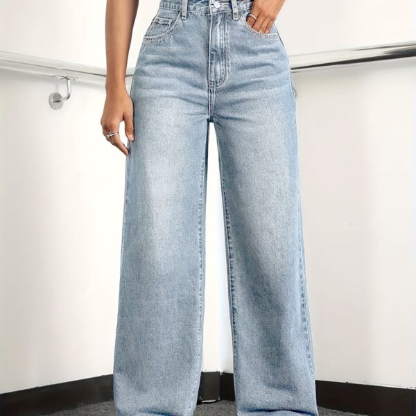 Newness Everyday Icon High-Waist Jeans: Flattering high-waist jeans in a variety of washes and sizes, showcasing a stylish and versatile fit.