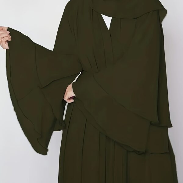Effortlessly elegant Serene Serenity Muslim Long Robe in flowing fabric, perfect for any occasion.