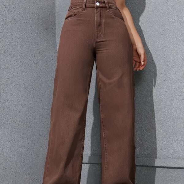 Model wearing Newness's 70s Revival Vintage Straight Jeans, showcasing the perfect fit and effortless style.