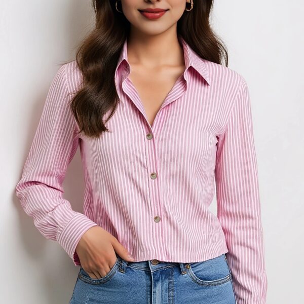 Effortless Elegance Striped Shirt from Newness. A stylish and versatile striped shirt perfect for any occasion.