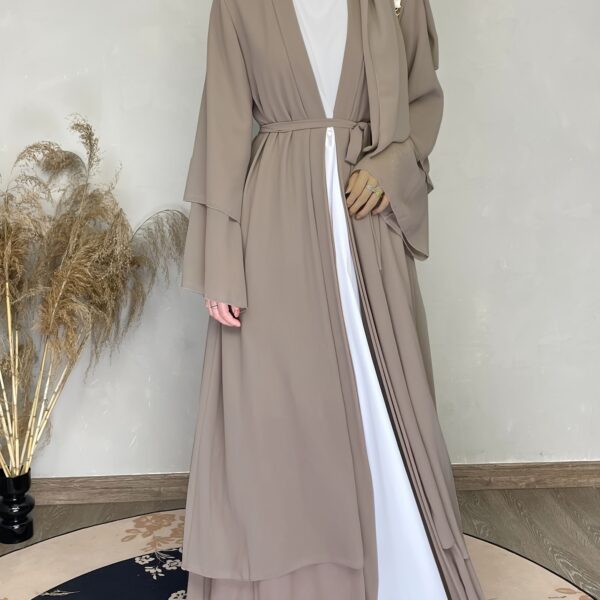 Effortless elegance in our Serene Serenity Abaya Maxi Dress. A stylish maxi dress perfect for any occasion.