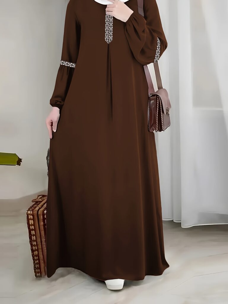 Effortless elegance in our Desert Bloom embroidered robe Intricate embroidery details on a luxurious fabric