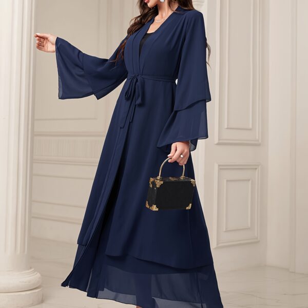 Effortless elegance in our Serene Serenity Abaya Maxi Dress. A stylish maxi dress perfect for any occasion.