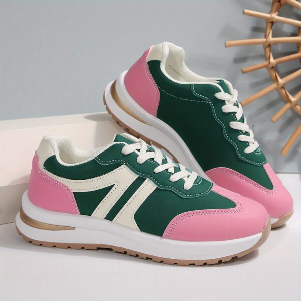 Newness City Walk Lace-Up Sneakers in white, showcasing their stylish and comfortable design. Perfect for everyday wear.