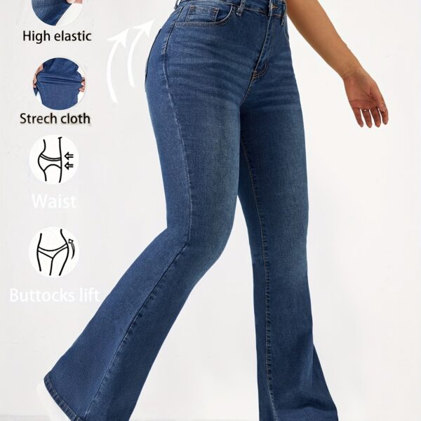 Newness Sculpting High-Waist Flare Jeans in a flattering, versatile wash. These jeans feature a high waist and a flattering flare leg, perfect for any occasion.