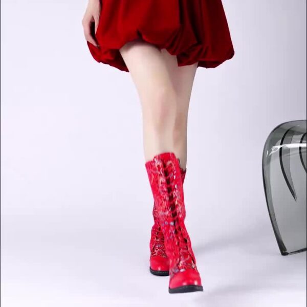 Newness Bloomsbury Floral Knee-High Boots: Elevate your style with these stunning floral knee-high boots, perfect for any occasion.