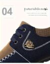 Navy blue MAINALUN Mens Fabric Loafers breathable and non slip perfect for any occasion