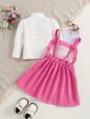 Adorable Bloomsbury Corduroy Dress Set for girls perfect for spring fall or winter Features a stylish corduroy dress and coordinating accessories
