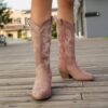 Newness Sculpted Chunky Heel Boots Elevate your style with these trendy boots featuring a sculpted chunky heel Perfect for adding a touch of edge to any outfit