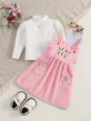 Adorable Bloomsbury Corduroy Dress Set for girls perfect for spring fall or winter Features a stylish corduroy dress and coordinating accessories
