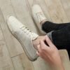 Newness Linen Rope Sole Shoes Handcrafted stitching breathable linen and a comfortable rope sole Effortless style for every day