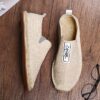 Newness Mens Casual Loafers in flax showcasing breathable upper and non slip sole Perfect for vacation and everyday wear