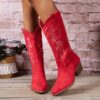 Newness Sculpted Chunky Heel Boots Elevate your style with these trendy boots featuring a sculpted chunky heel Perfect for adding a touch of edge to any outfit