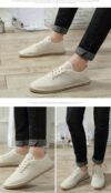 Newness Linen Rope Sole Shoes Handcrafted stitching breathable linen and a comfortable rope sole Effortless style for every day