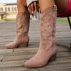 Newness Sculpted Chunky Heel Boots Elevate your style with these trendy boots featuring a sculpted chunky heel Perfect for adding a touch of edge to any outfit