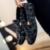 Newness Metropolitan Plaid Fabric Loafers Comfortable and stylish plaid loafers perfect for everyday wear