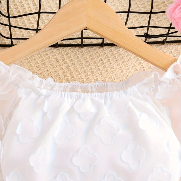 Adorable Summer Bloom Girls Floral Set in vibrant floral print, perfect for summer occasions.