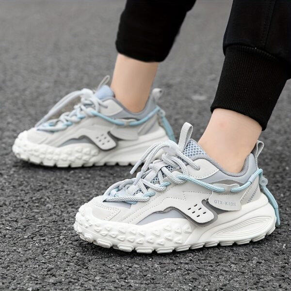 Newness Explorer Boy's Chunky Sneakers: Stylish and comfortable chunky sneakers for boys, perfect for active play. Durable design in a trendy color.