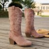 Newness Sculpted Chunky Heel Boots Elevate your style with these trendy boots featuring a sculpted chunky heel Perfect for adding a touch of edge to any outfit