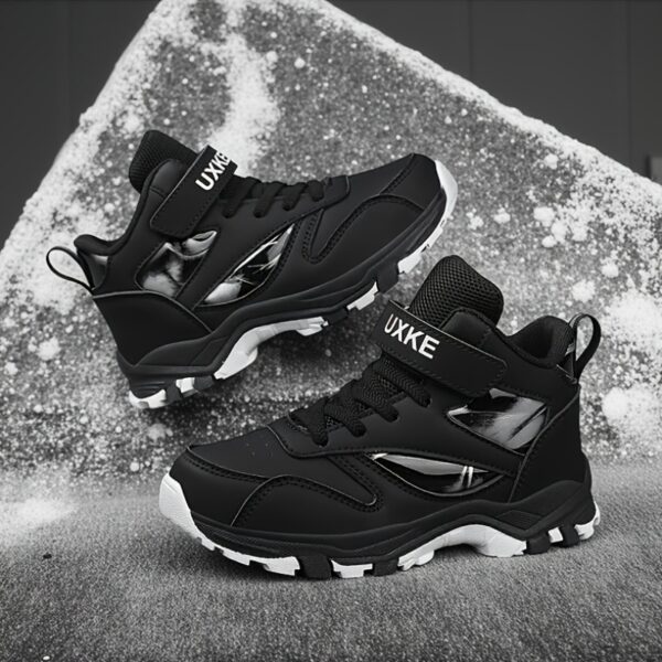 Stylish and comfortable Newness Active Play Kids' Sport Shoes, perfect for active play. The shoes are shown on a child's feet, highlighting their vibrant color and design.