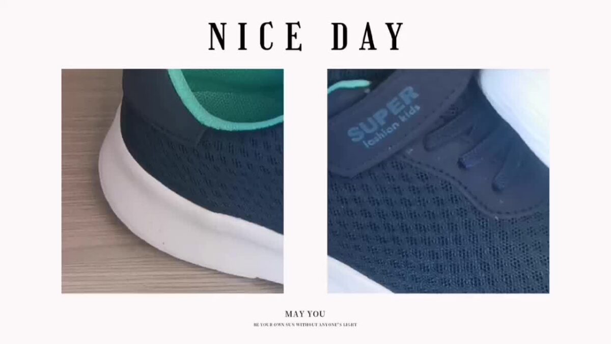 Newness Striped Breeze Boys Mesh Sneakers Breathable sporty sneakers perfect for all seasons Stylish striped design in blue and white