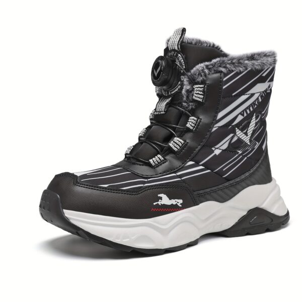 FANGFIUP Arctic Explorer Kids Winter Boots: Stylish and warm winter boots ideal for snow, hiking, and outdoor play.