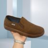 Newness Lightweight Mens Fabric Loafers in navy blue Experience effortless style with breathable fabric and lightweight comfort