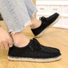 Newness Mens Canvas Loafers Hand stitched canvas loafers for effortless style and all day comfort Breathable and perfect for any occasion