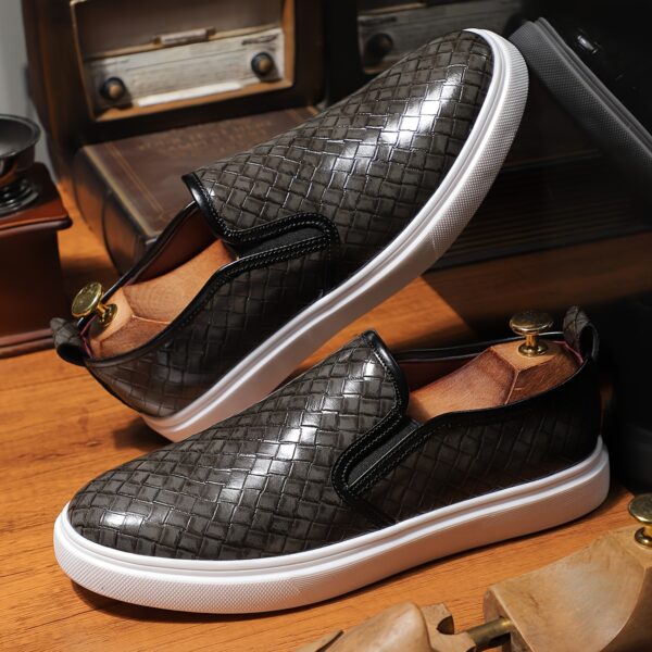 Newness City Slicker Woven Slip On Loafers Comfortable and stylish woven loafers perfect for everyday wear