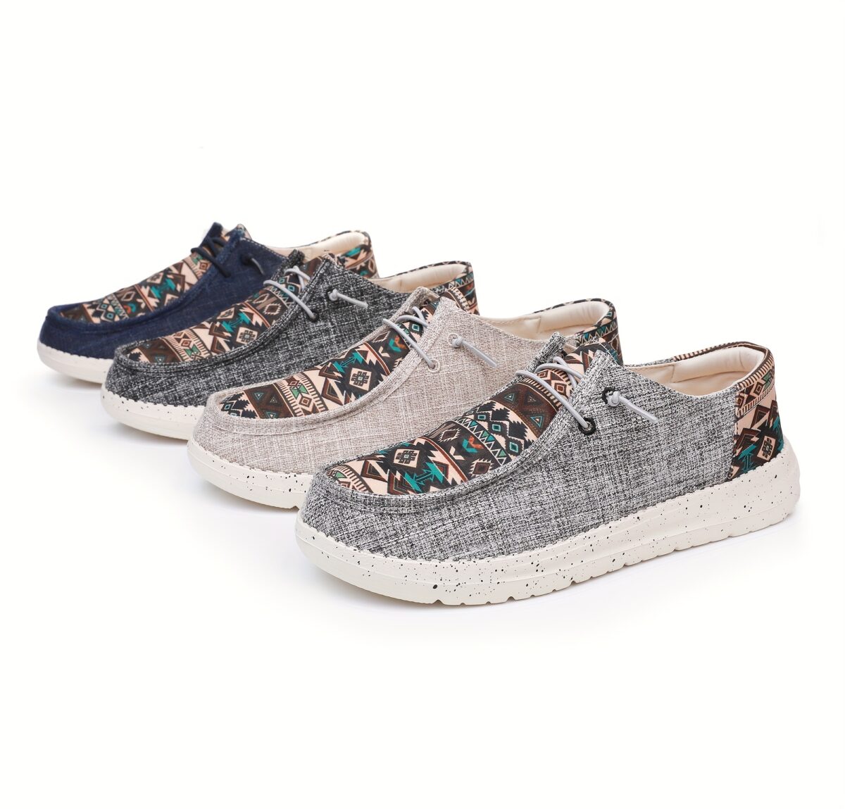 Cairo Breeze Mens Graphic Loafers by Newness Stylish breathable lightweight and non slip loafers for all day comfort