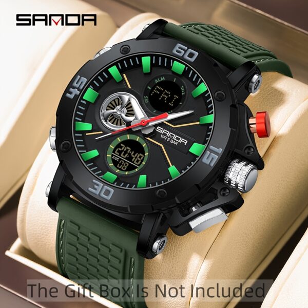 Apex Chronograph: Men's Dual Display Watch