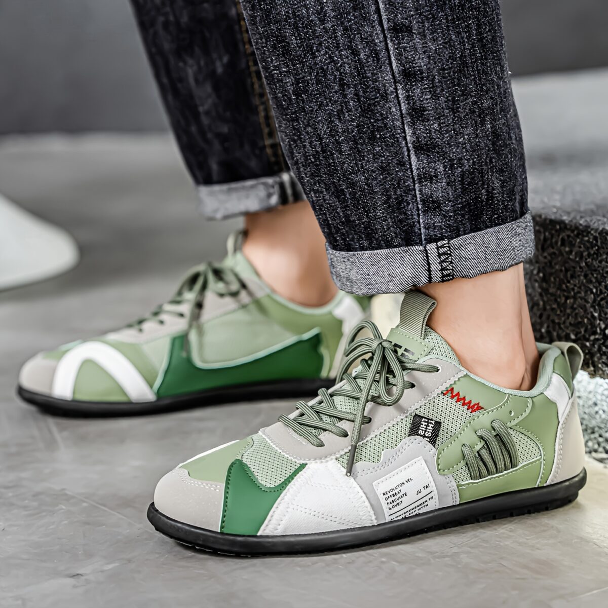 Stylish KOONEXY Urban Explorer Color Block Sneakers showcasing a retro inspired design with modern comfort Perfect for all seasons