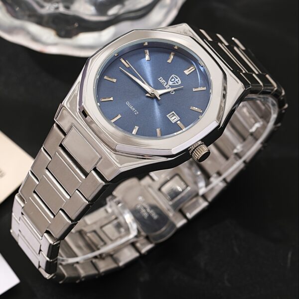 Newness Metropolitan Men's Steel Watch: A sleek, minimalist steel watch with a durable design, perfect for everyday wear or special occasions.