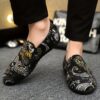 Newness Cairo Nights Floral Print Loafers Stylish loafers with breathable lining and non slip sole perfect for any occasion