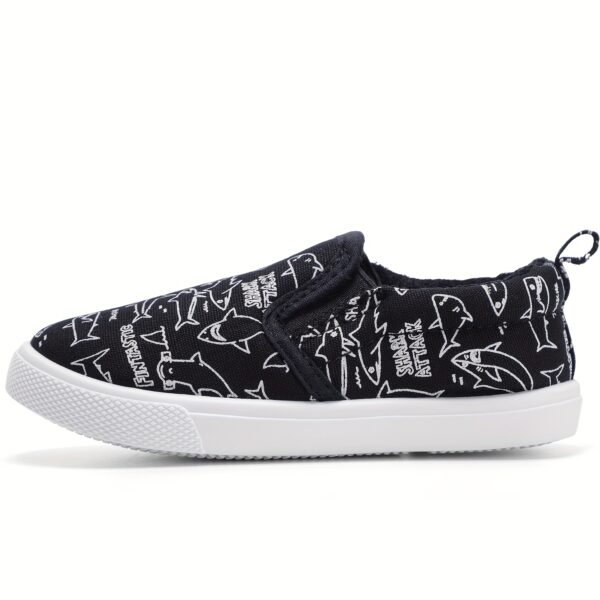 Stylish and comfortable preppy plaid canvas slip-on shoes for boys, perfect for casual wear.