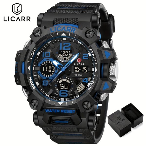LICARR Apex Men's Sports Watch: Durable, stylish, and feature-packed timepiece for active lifestyles.