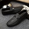 Dubai Nights Mens PU Loafers Sophisticated black PU leather loafers perfect for any occasion Timeless style from Newness