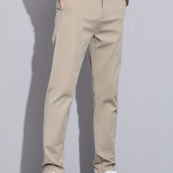 Newness Dubai Luxe Men's Straight-Leg Pants: Elevate your style with these comfortable, modern-fit pants.