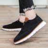Newness Mens Casual Sneakers Breathable fabric PVC sole modern design for all day comfort